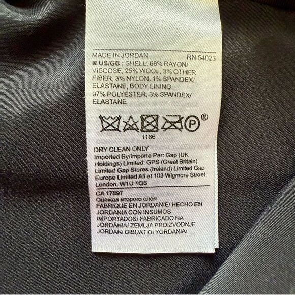 BANANA REPUBLIC Avery Fit Sparkle Pants Slim Straight Black Silver Metallic 2 - Picture 8 of 8